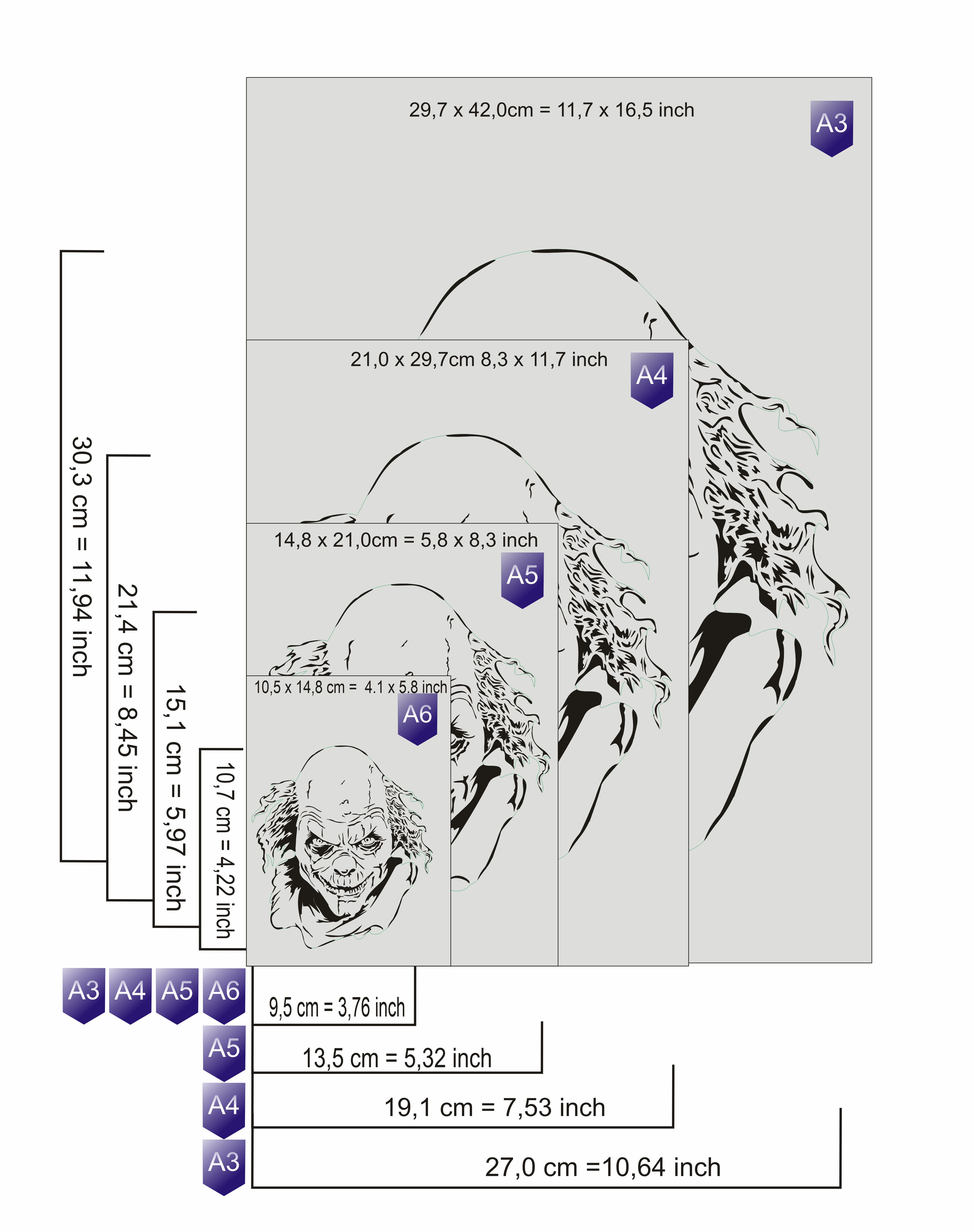 TS-008 tattoo style stencil for acryl, airbrush, spray, paints and wall paint