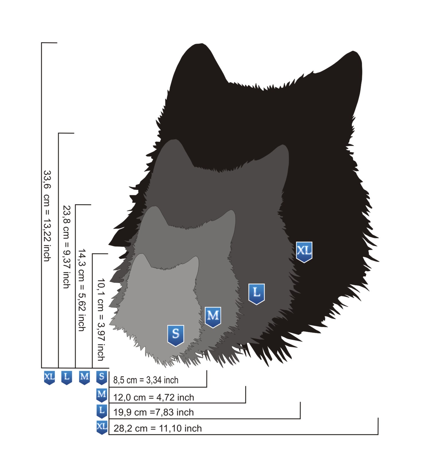AS-386 Native American wolves step by step stencil for acrylic, airbrush, spray, varnish and wall paint  
