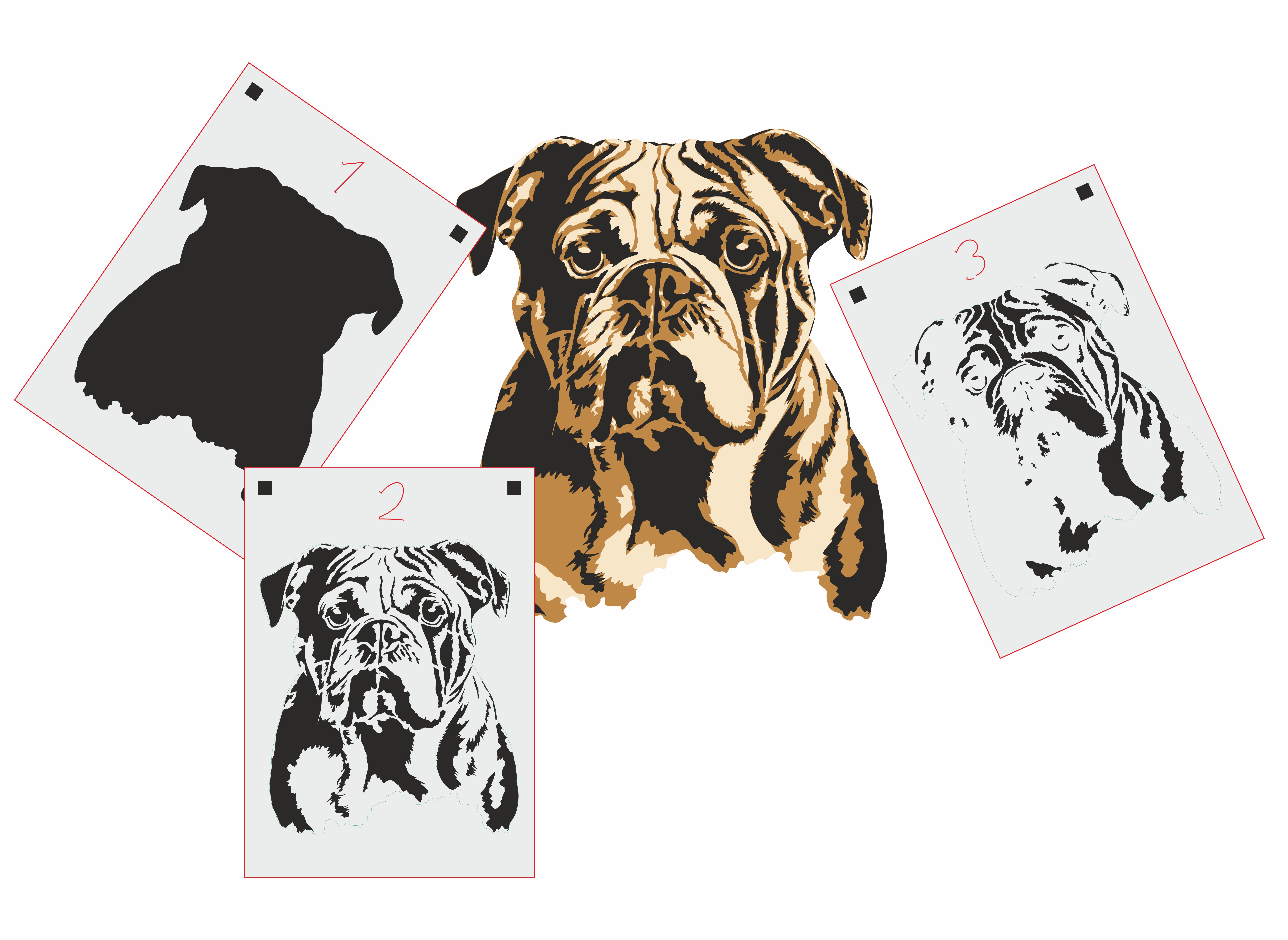 TS-005 tattoo style stencil for acryl, airbrush, spray, paints and wall paint