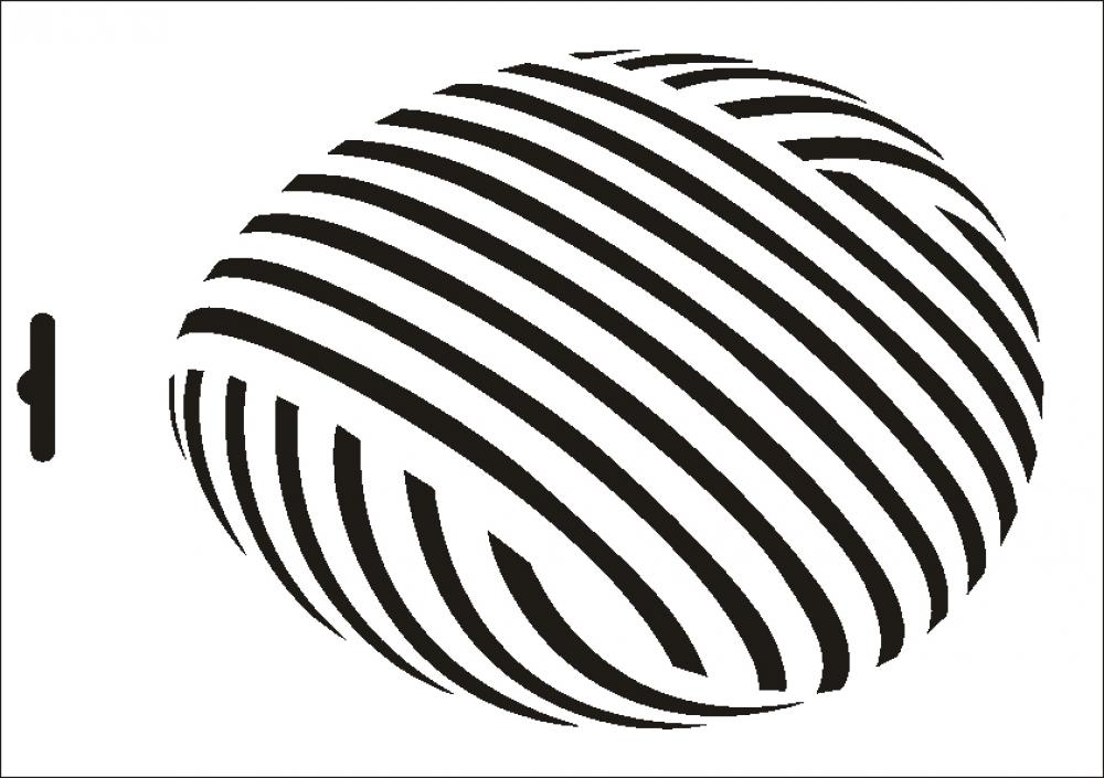 W-532 Osterei Wandschablone Textilschablone Größe A4