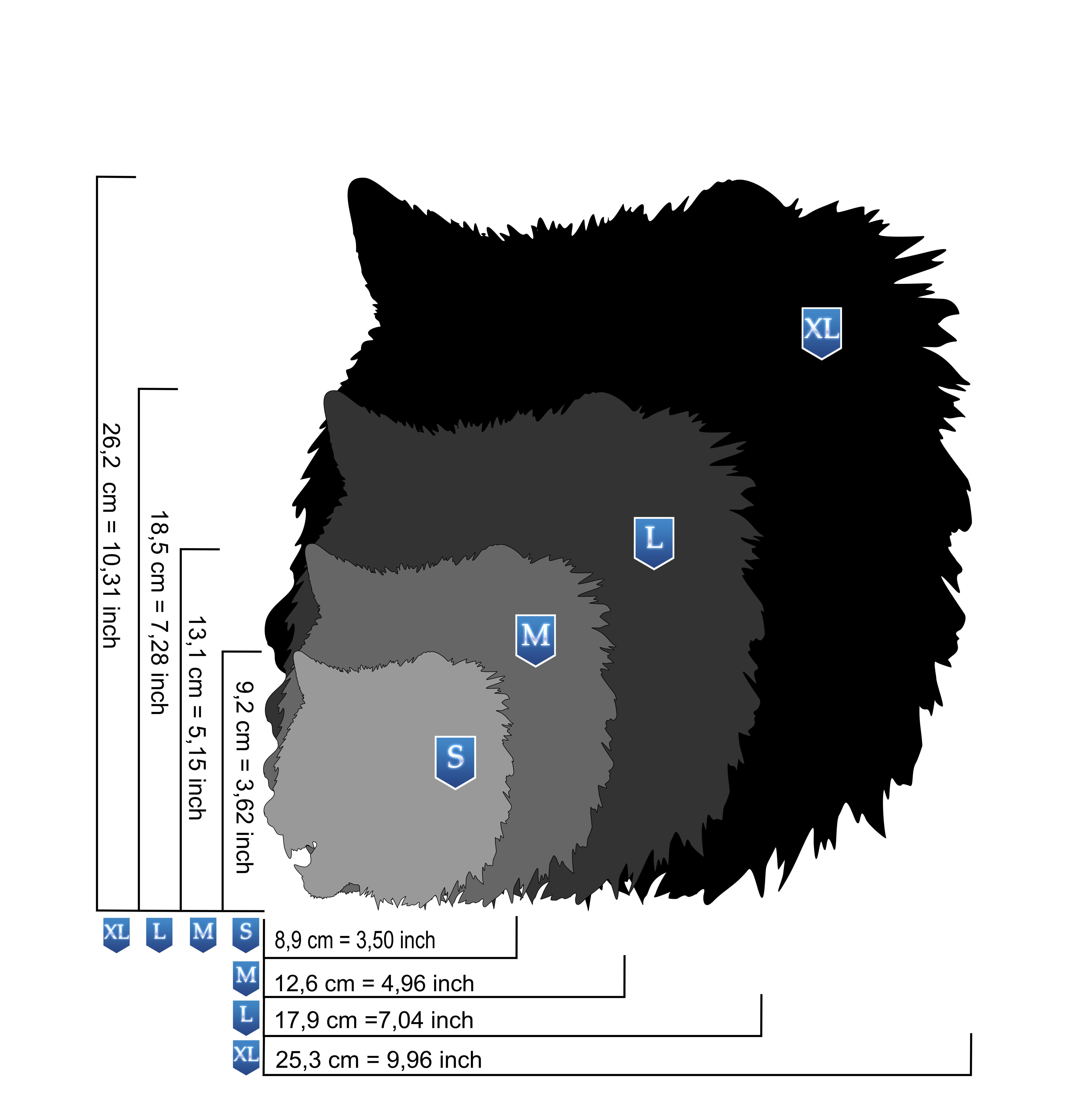 AS-366 Wolf Step by Step Schablone für Acryl, Airbrush, Spray, Lacke und Wandfarbe Größe XL