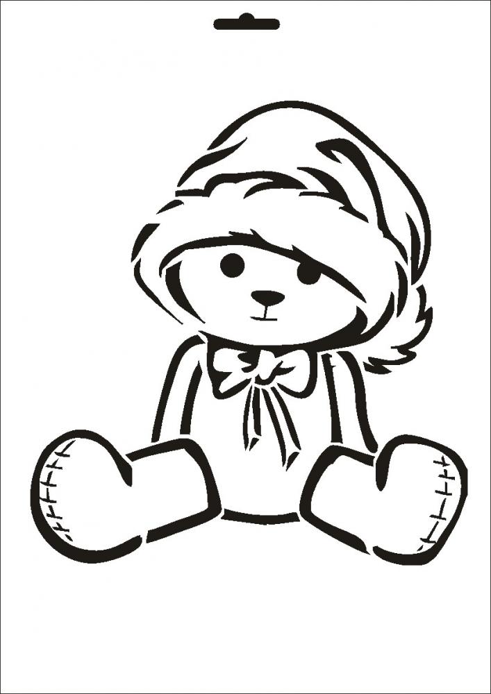 W-151 Weihnachten Wandschablone Textilschablone Größe A3