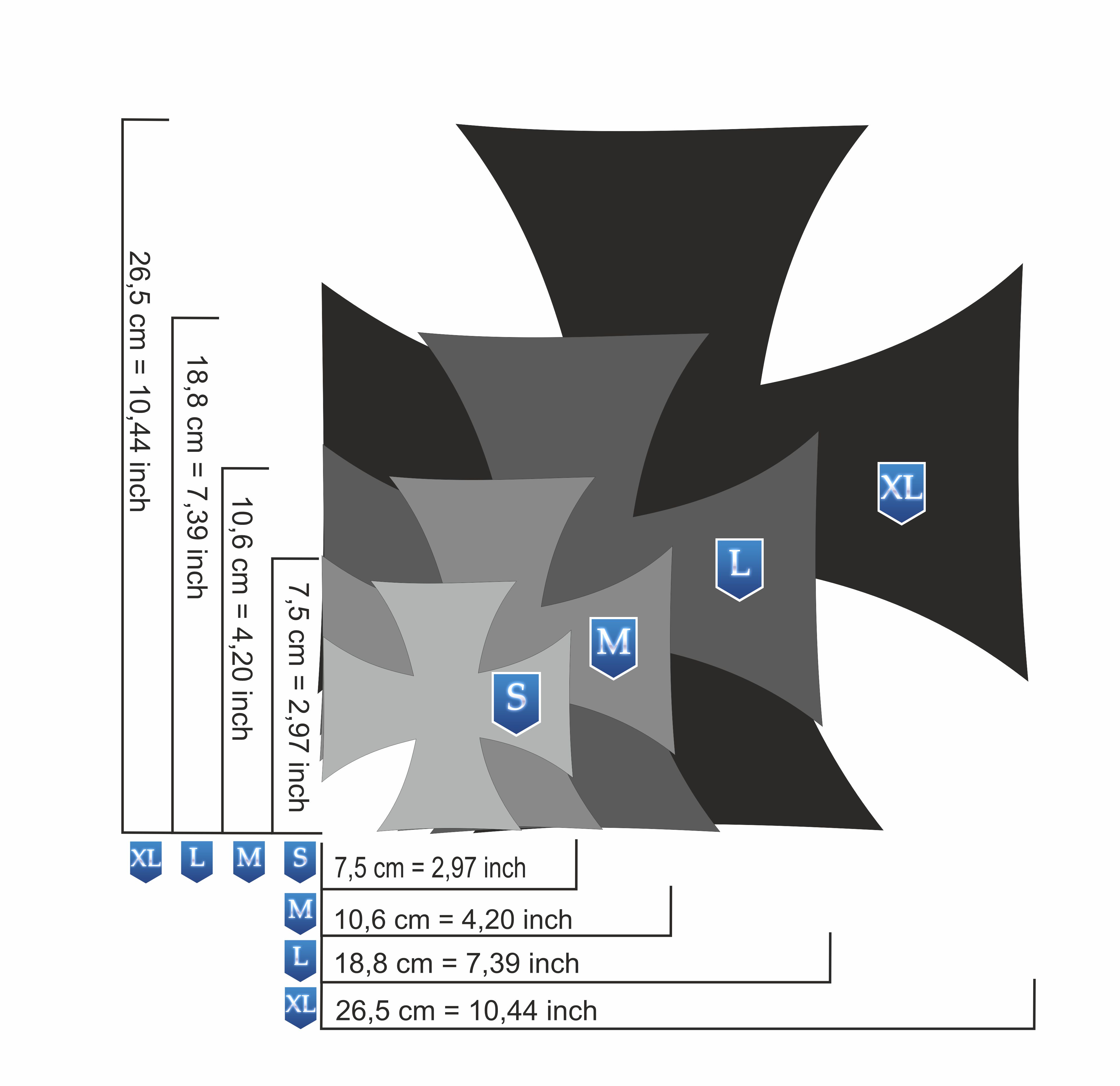 AS-096 Schädel Kreuz Step by Step Airbrushschablone Größe S