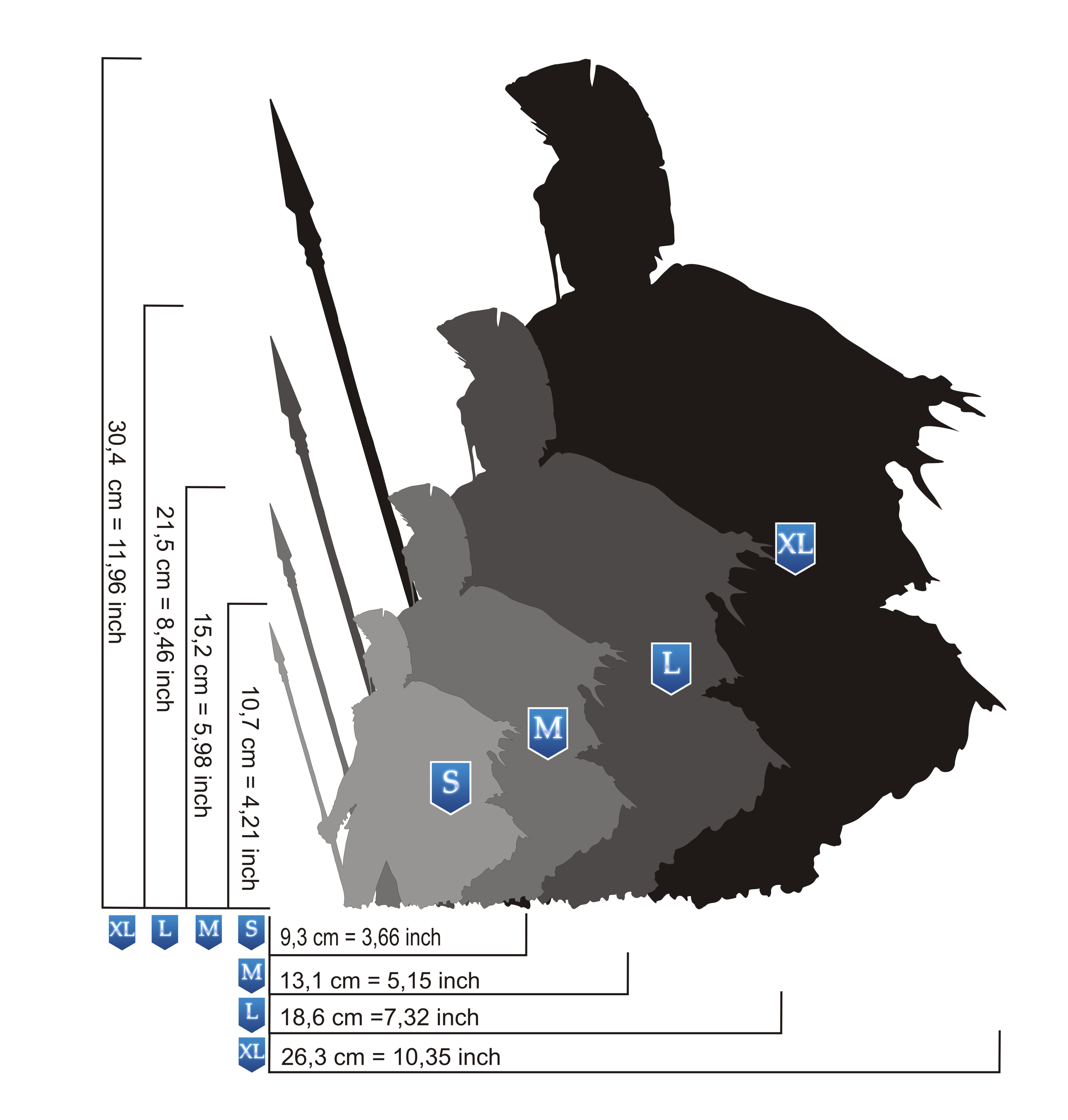 AS-378 Spartan  step by step stencil for acrylic, airbrush, spray, varnish and wall paint