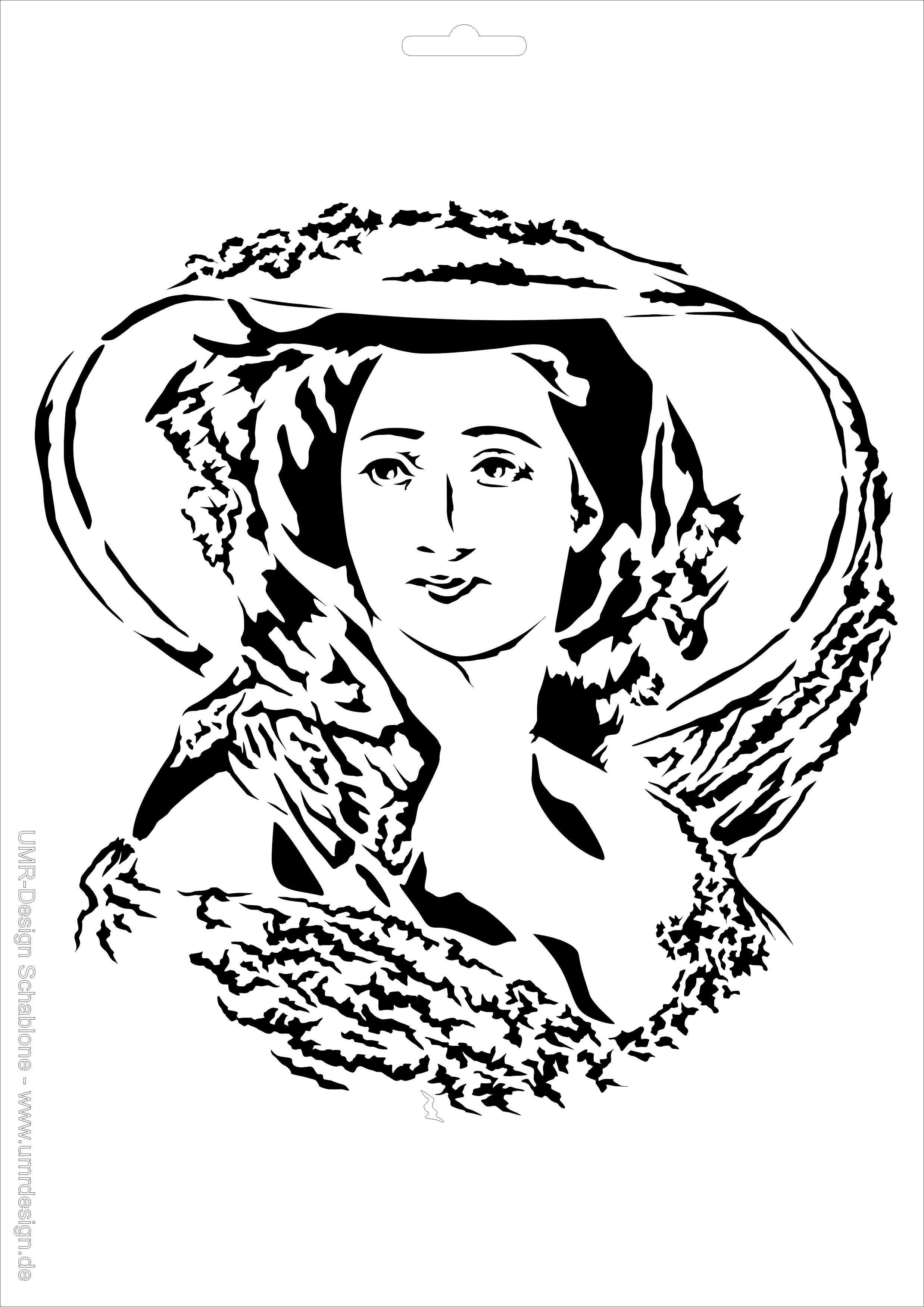 W-690 Frau Woman Size A4