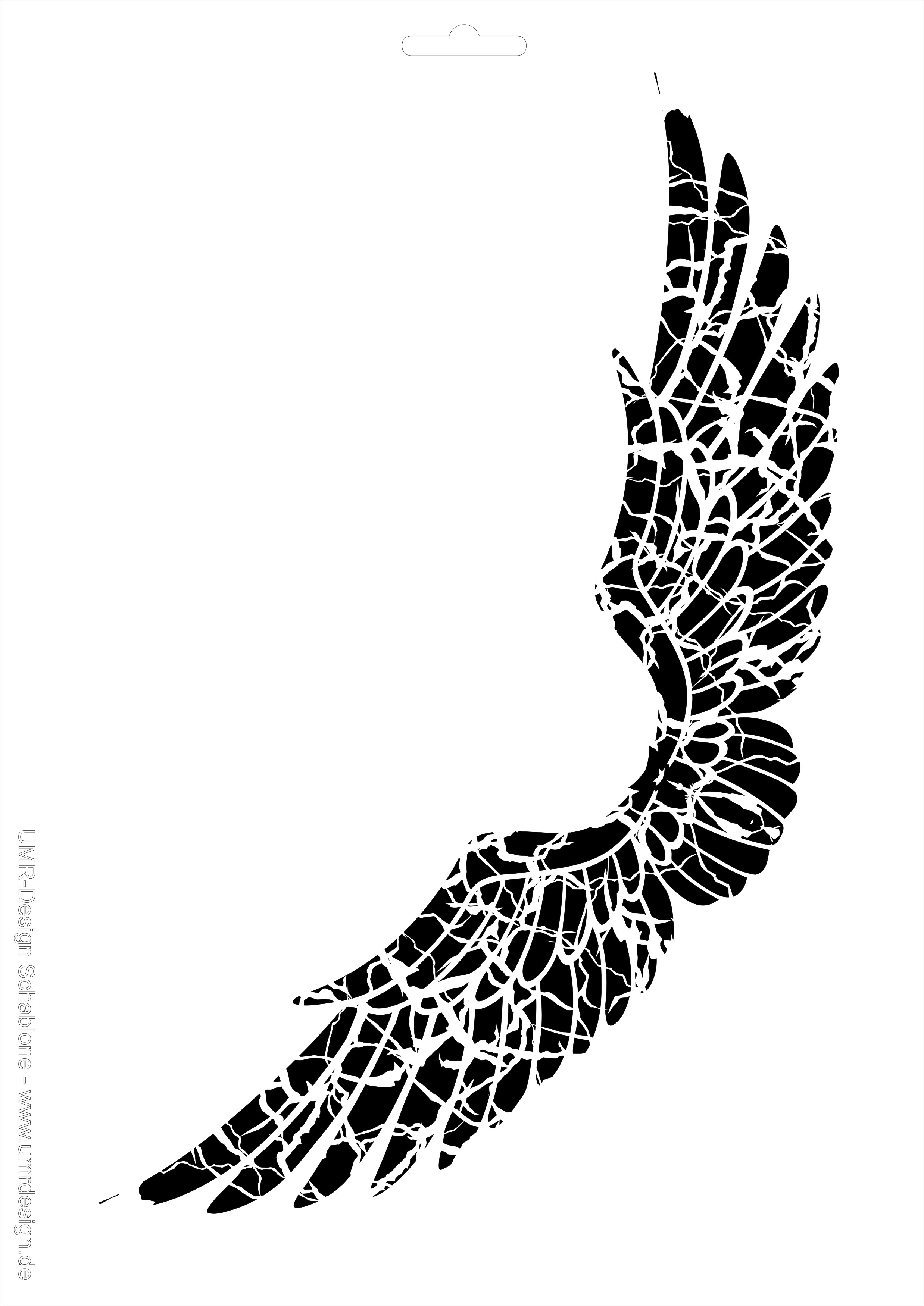 W-675 Angel wings vintage Size A5