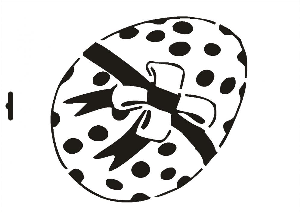 W-177 Ostern Wandschablone Textilschablone Größe A4