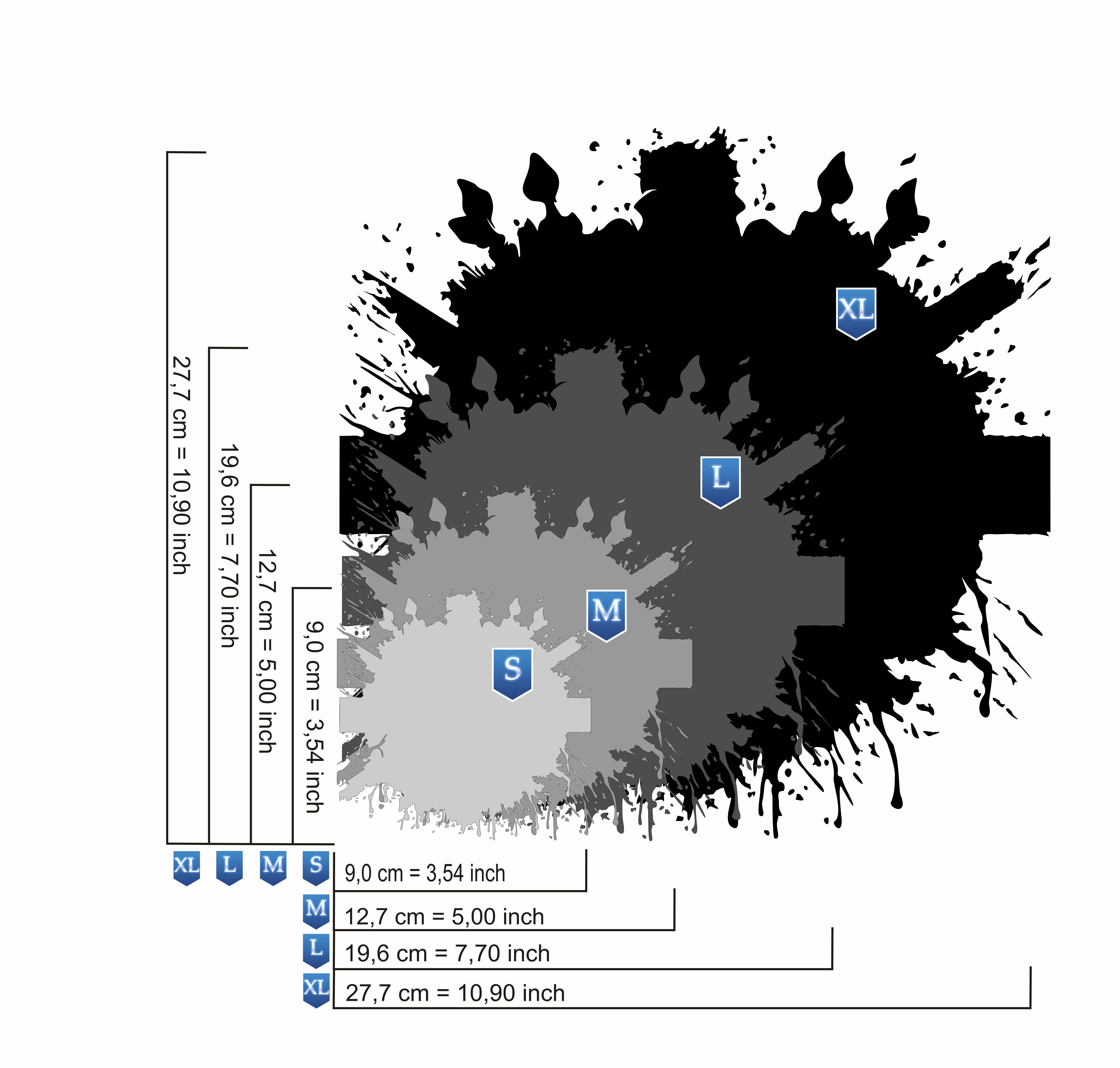 AS-394 Skull England step by step stencil for acrylic, airbrush, spray, varnish and wall paint