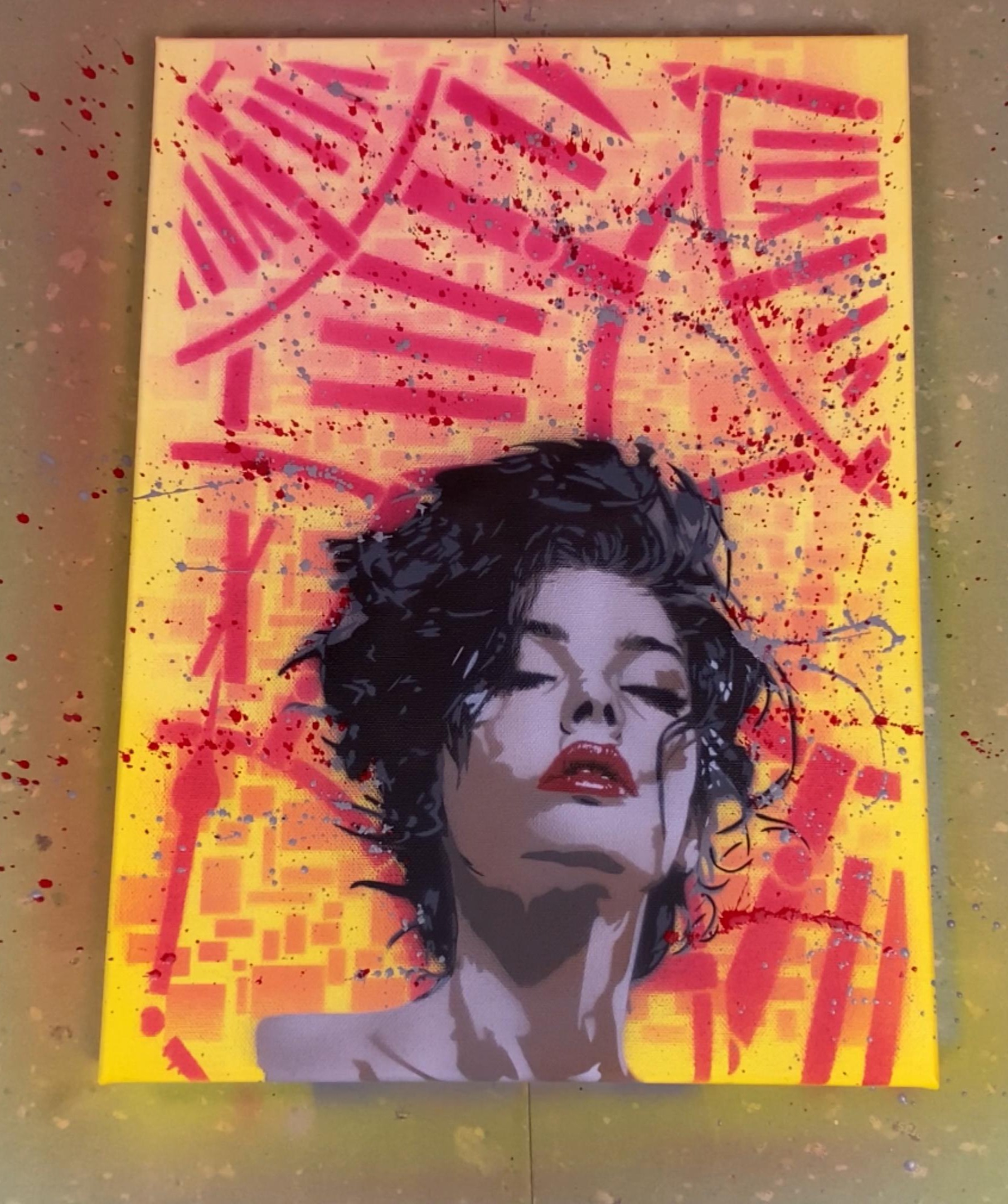 AS-400 Woman step by step stencil for acrylic, airbrush, spray, varnish and wall paint 