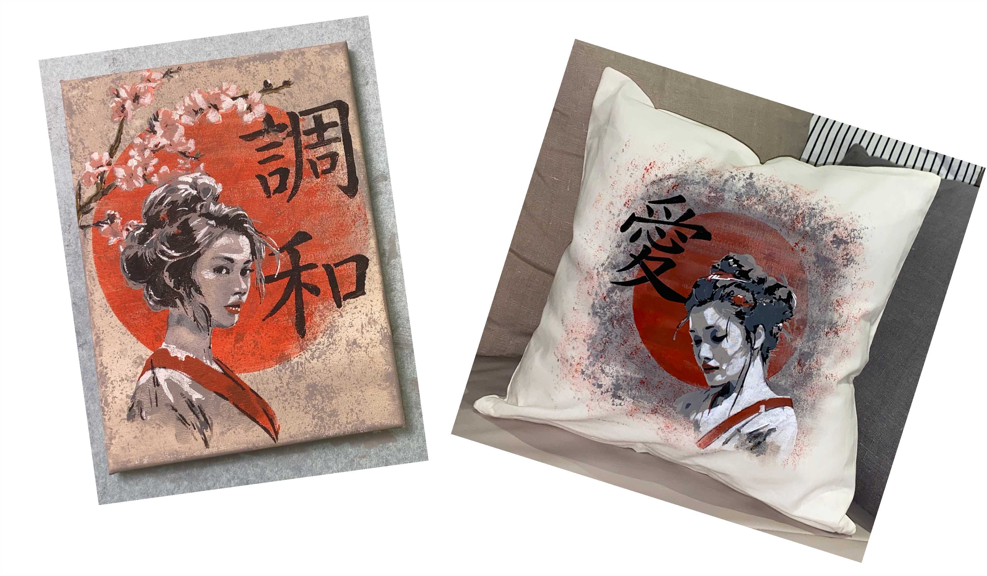 AS-408 Sets Asia*Harmonie*Liebe* für Acryl, Airbrush, Spray, Lacke, Textilfarbe und Wandfarbe 