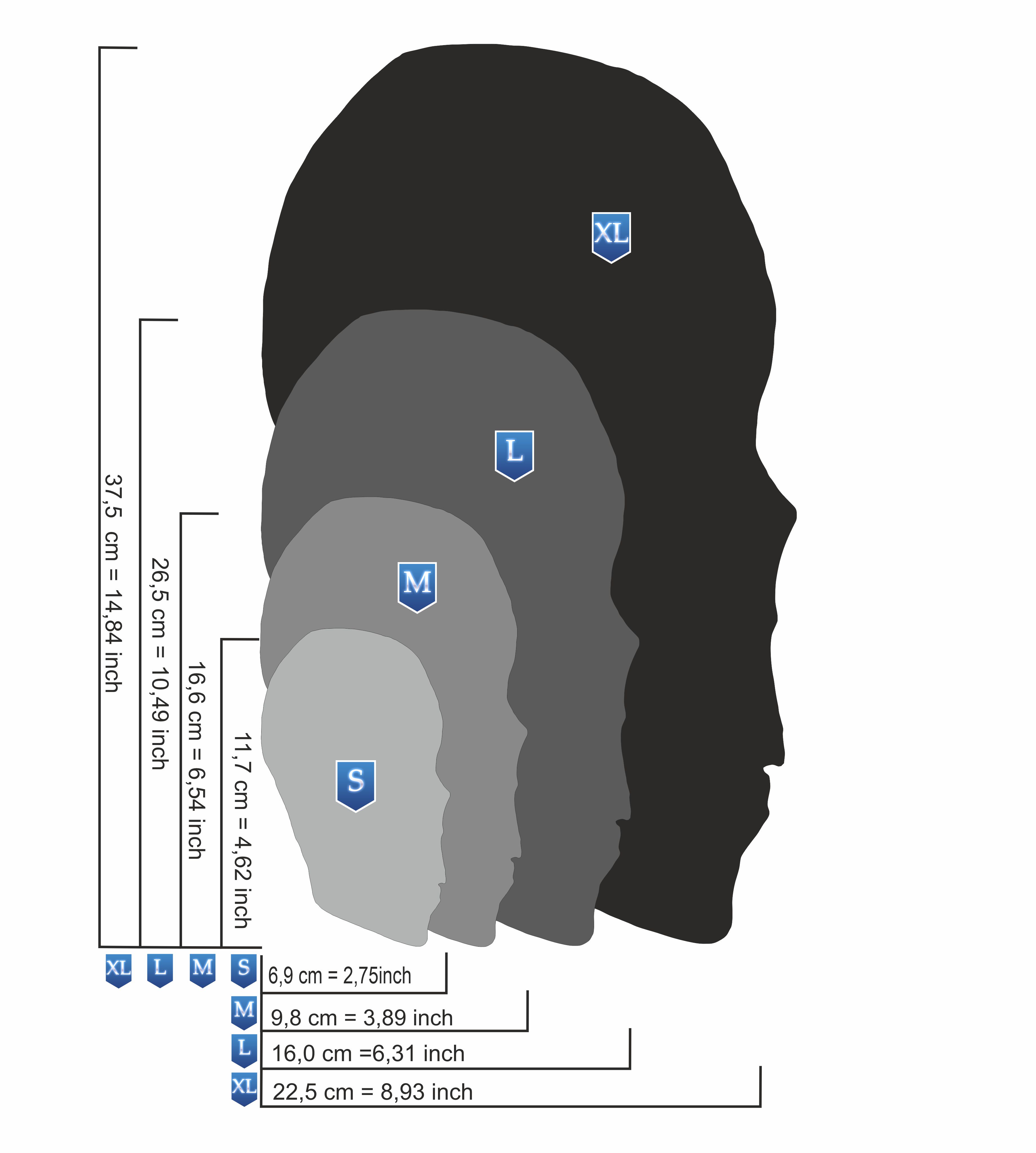 AS-103 Tribal Schädel Step by Step Airbrushschablone Größe XL