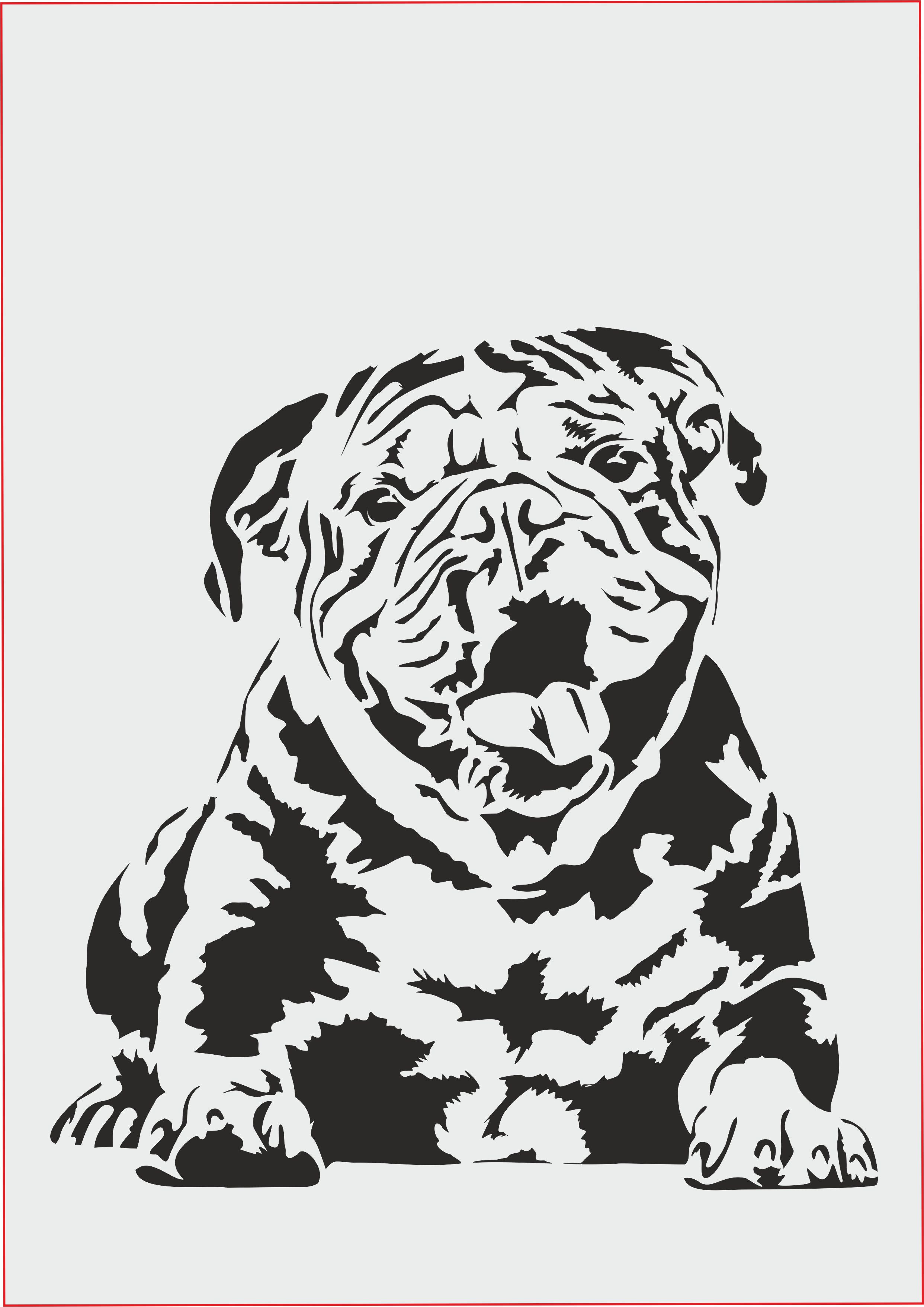 TS-007 tattoo style stencil for acryl, airbrush, spray, paints and wall paint