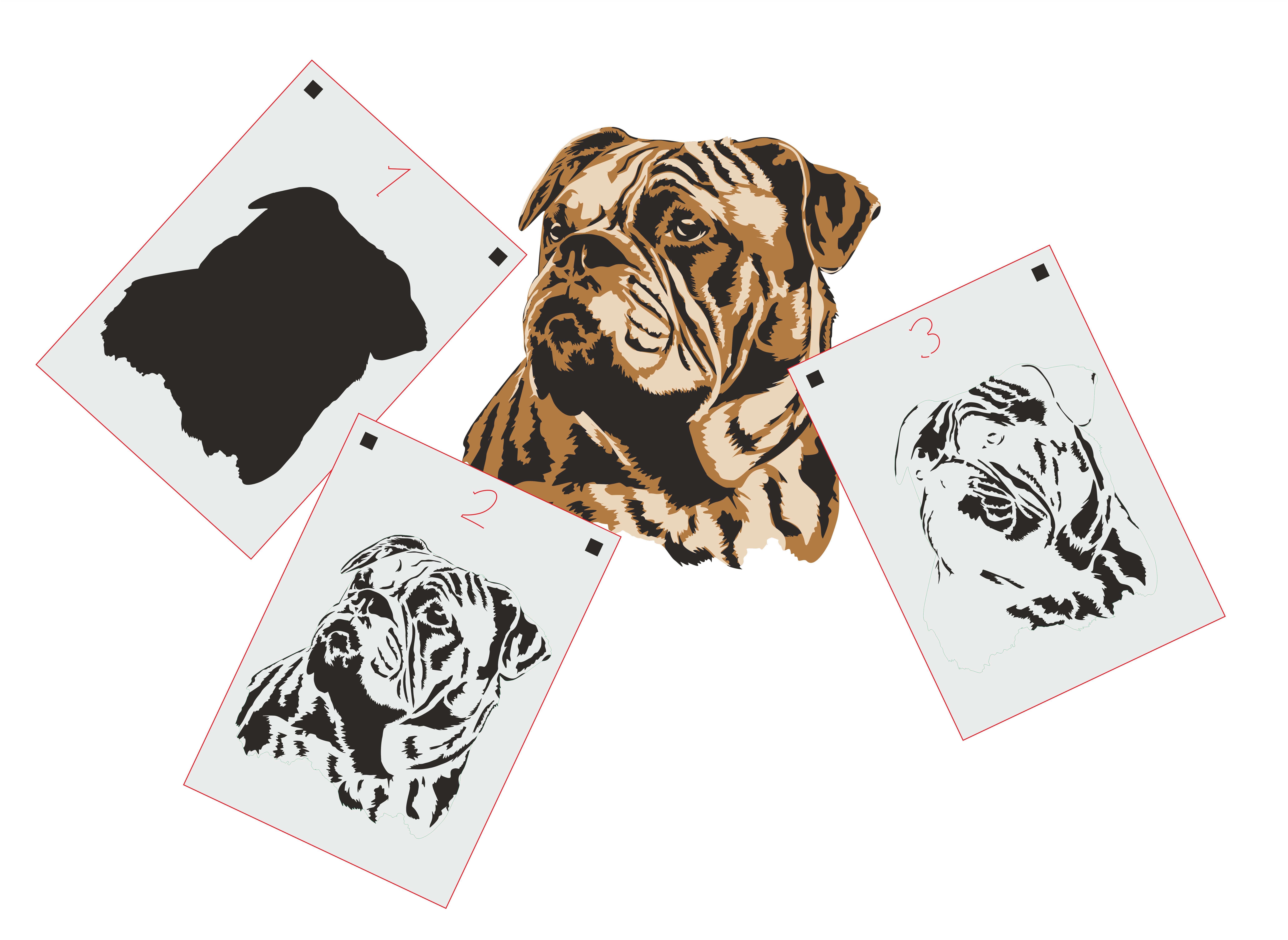 TS-006 tattoo style stencil for acryl, airbrush, spray, paints and wall paint