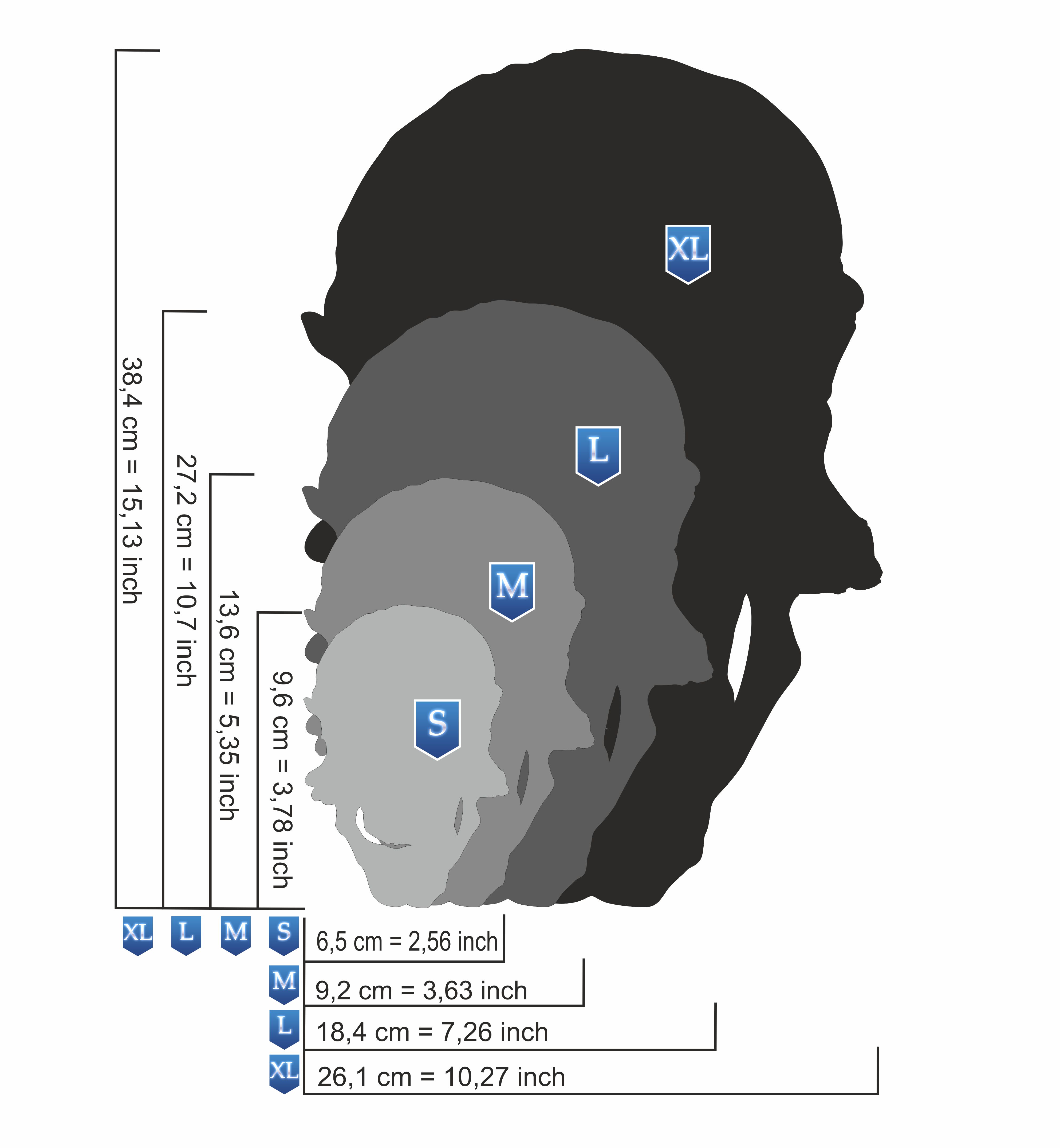 AS-032 Schädel Step by Step Airbrushschablone Größe S