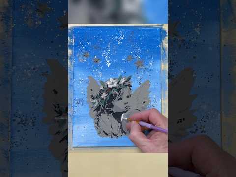 AS-407 Baby Angel step by step stencil for acrylic, airbrush, spray, varnish and wall paint 